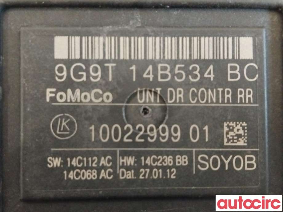 Styreenhet dør venstre foran til Volvo V70 2007-2013 (Type III, Fase 1)  (VOLVO|31295415||9G9T14B534BC)
