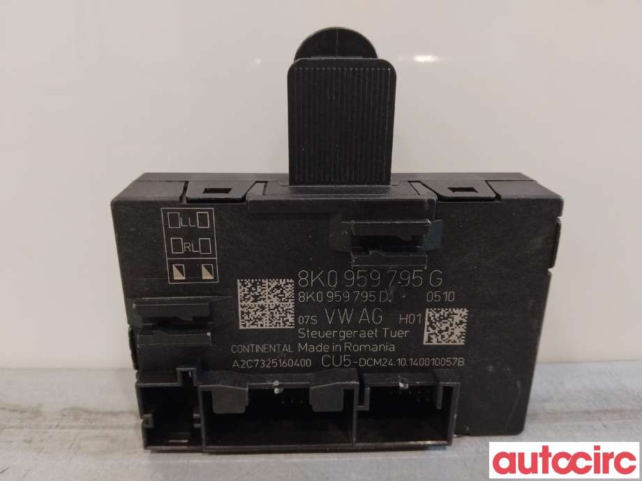 Styreenhet dør venstre foran til Audi A4 2007-2014 (Type IV) (B8) (B8) (AUDI|8K0959795G|)