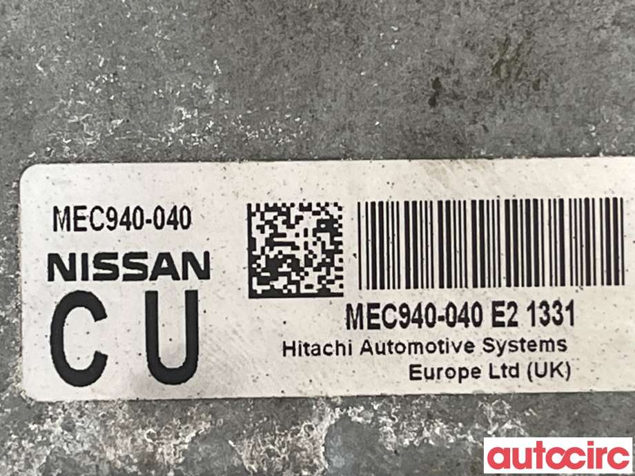 Styreenhet motor til Nissan Juke 2010-2014 (Fase 1)  (NISSAN|237101KA3A|MEC940-040|)