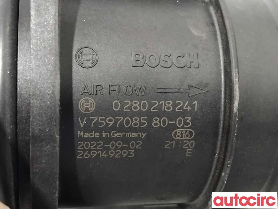 Luftmengde/luftmassemåler til Peugeot 308 2021-->> (Type III) (PEUGEOT|1920RW|0280218241|V759708580)