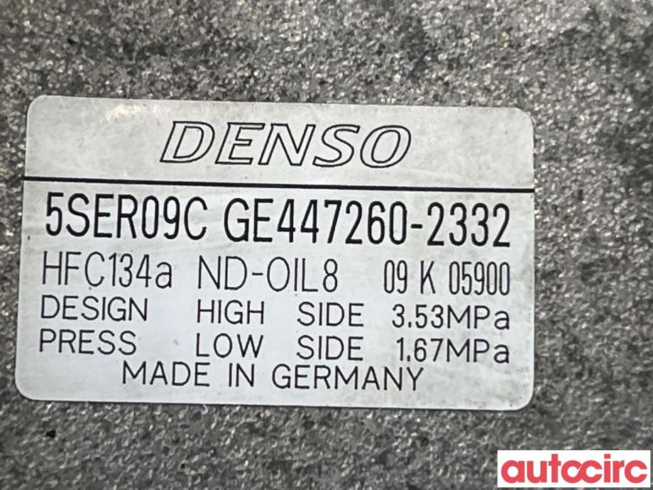 Aircondition kompressor til Toyota Yaris 2009-2011 (Type II, Fase 2)  (TOYOTA|883100D212)