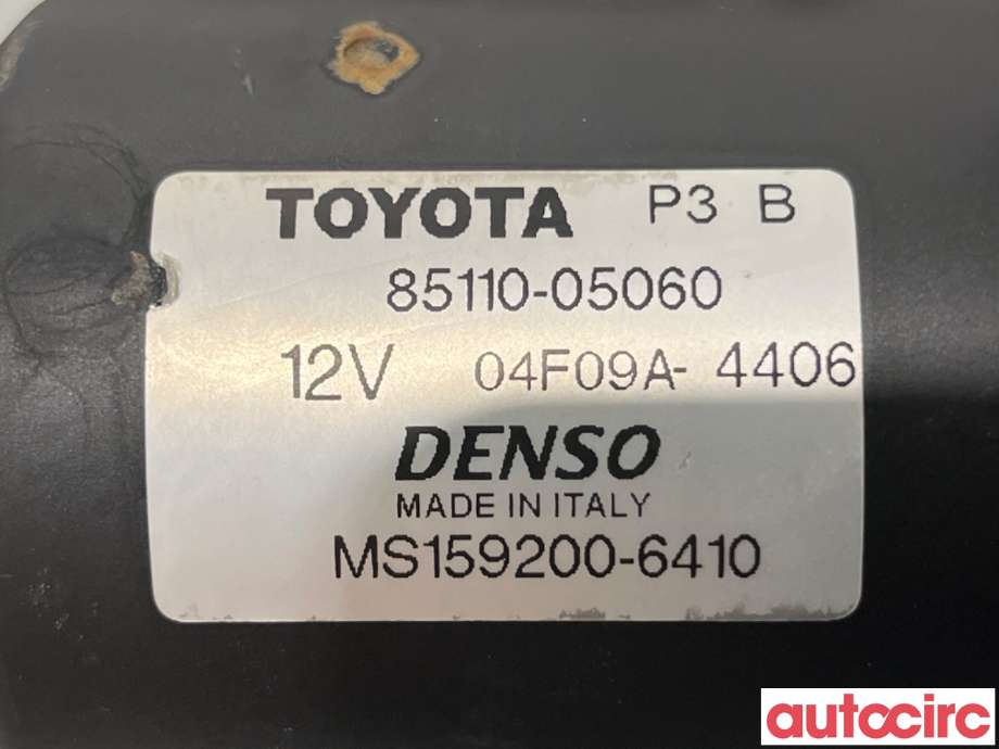 Viskermotor frontrute til Toyota Avensis 2003-2008 (Type II)  (TOYOTA|8511005060|159200-6410|85110-05060)