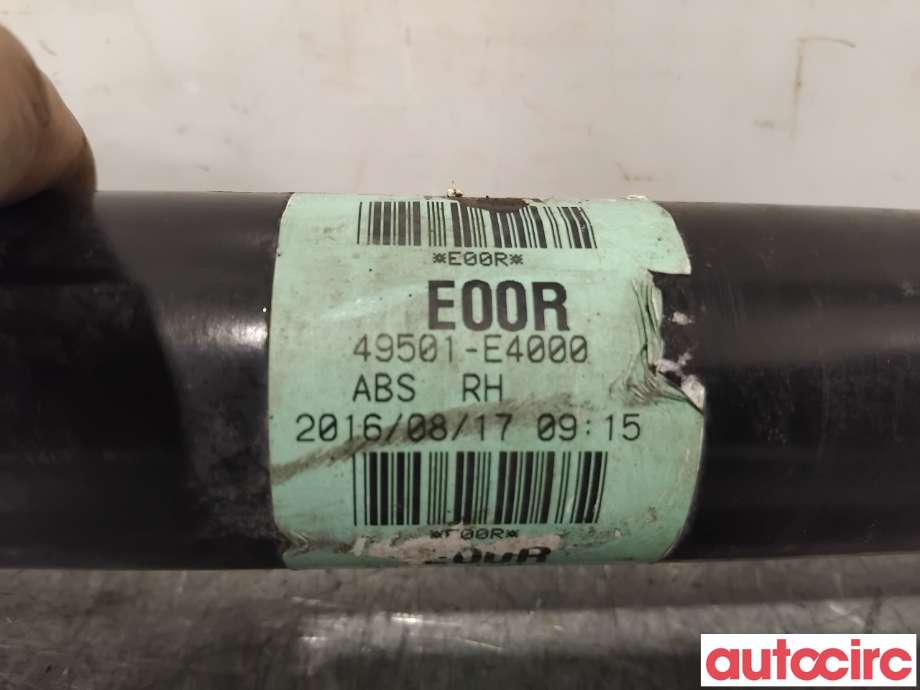 Drivaksel høyre foran, elbil til Kia Soul 2014-2019 (Type II)  (KIA|49501E4000||49501-E4000)