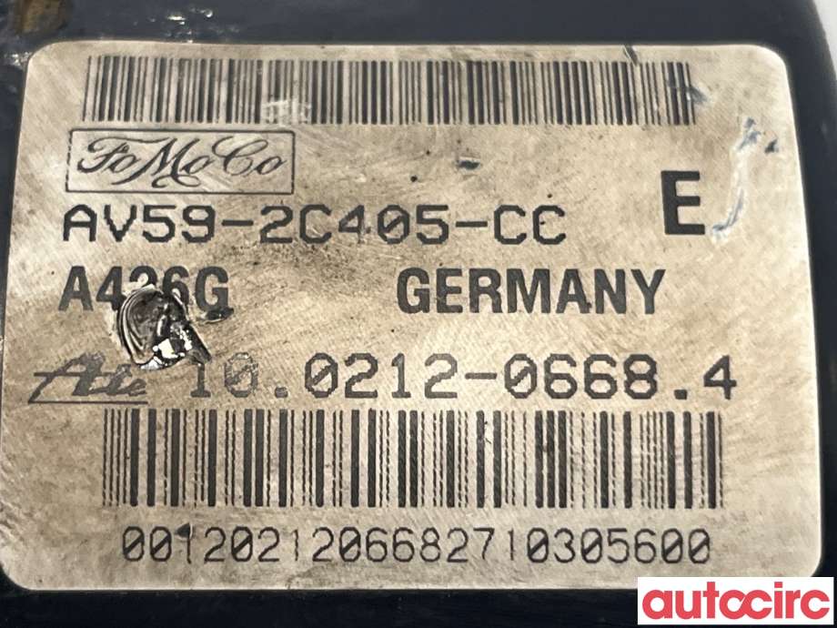 ABS sentral til Ford Fiesta 2008-2012 (Type VI, Fase 1)  (FORD|1812481||AV59-2C405-CC)