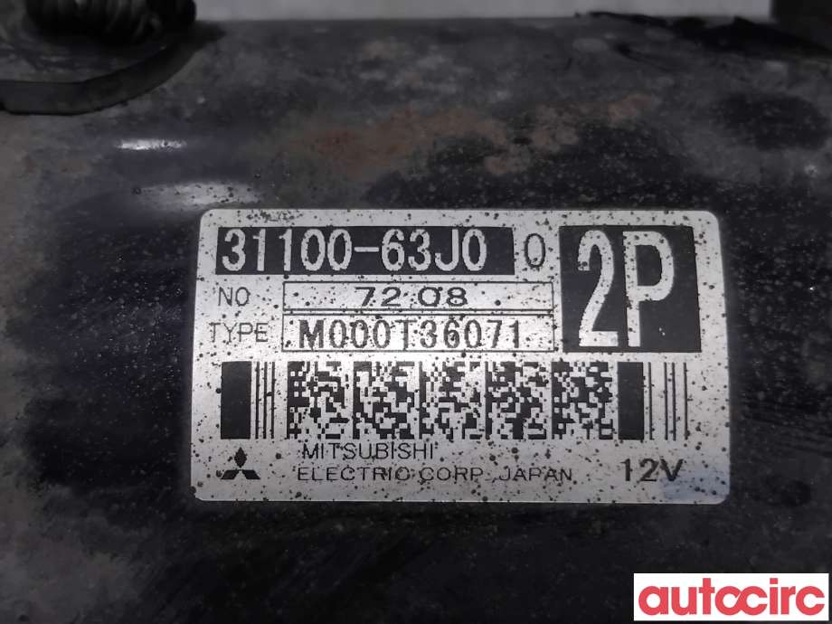 Starter til Suzuki SX4 2006-2009 (Type I, Fase 1)  (SUZUKI|31100-63J10|M000T36071|31100-63J00)