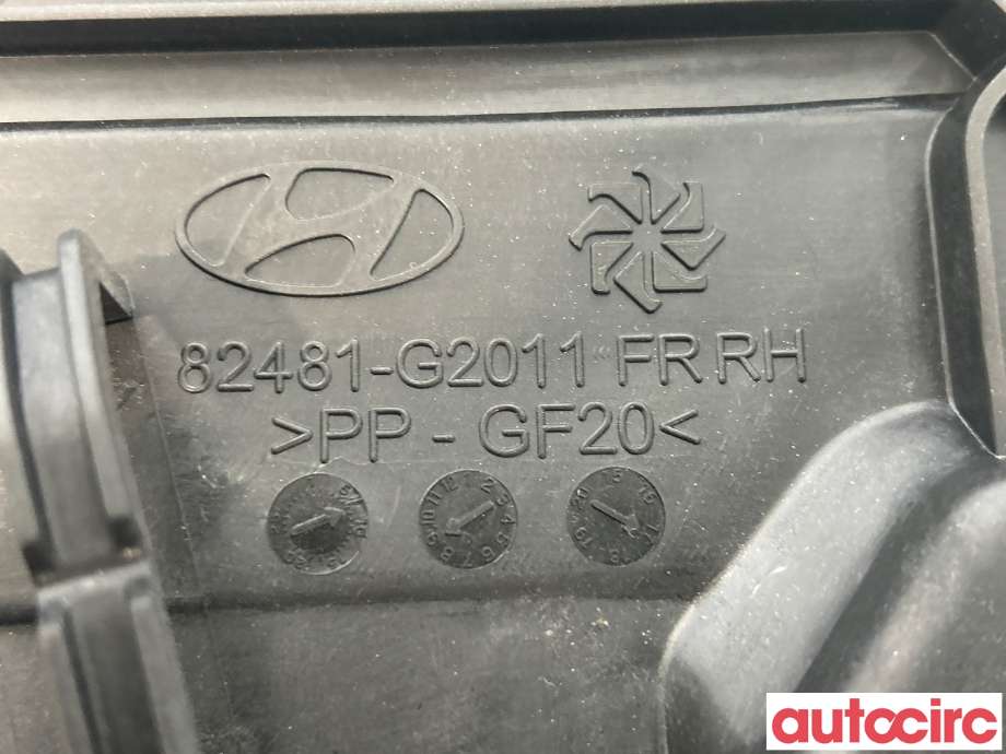 Ruteheis til Hyundai Ioniq Electric 2016-2019 (Fase 1)  (HYUNDAI|82481G2010||82480-G2070)