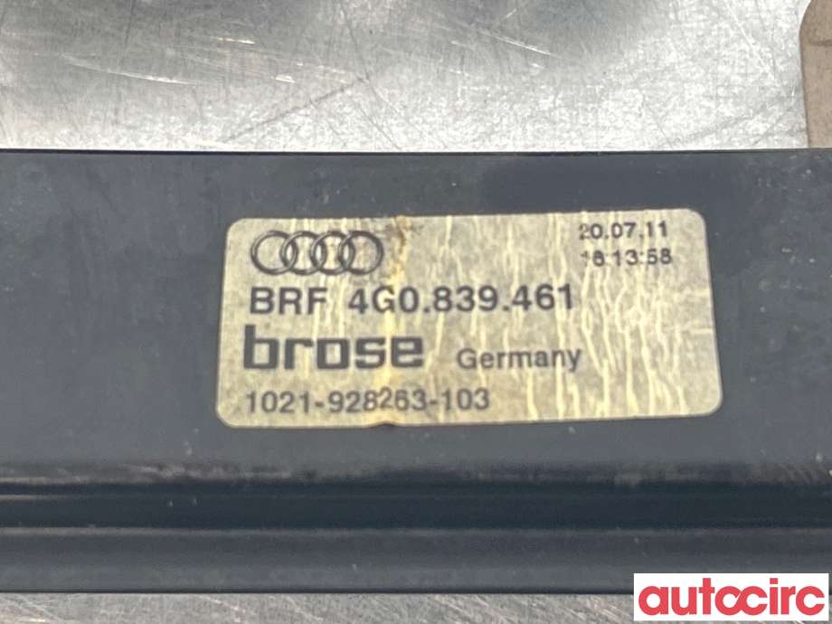 Ruteheis venstre bak til Audi A6 2011-2014 (Type IV, Fase 1) (C7) (C7) (AUDI|4G0839461)