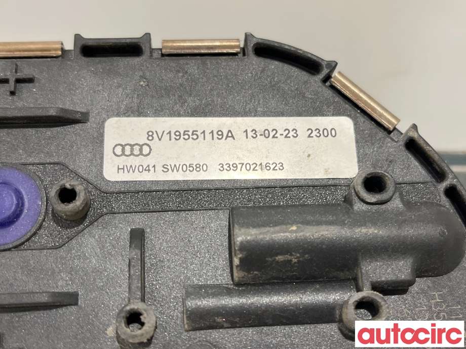 Viskermotor frontrute til Audi A3 2012-2016 (Type III, Fase 1)  (AUDI|8V1955023D|)
