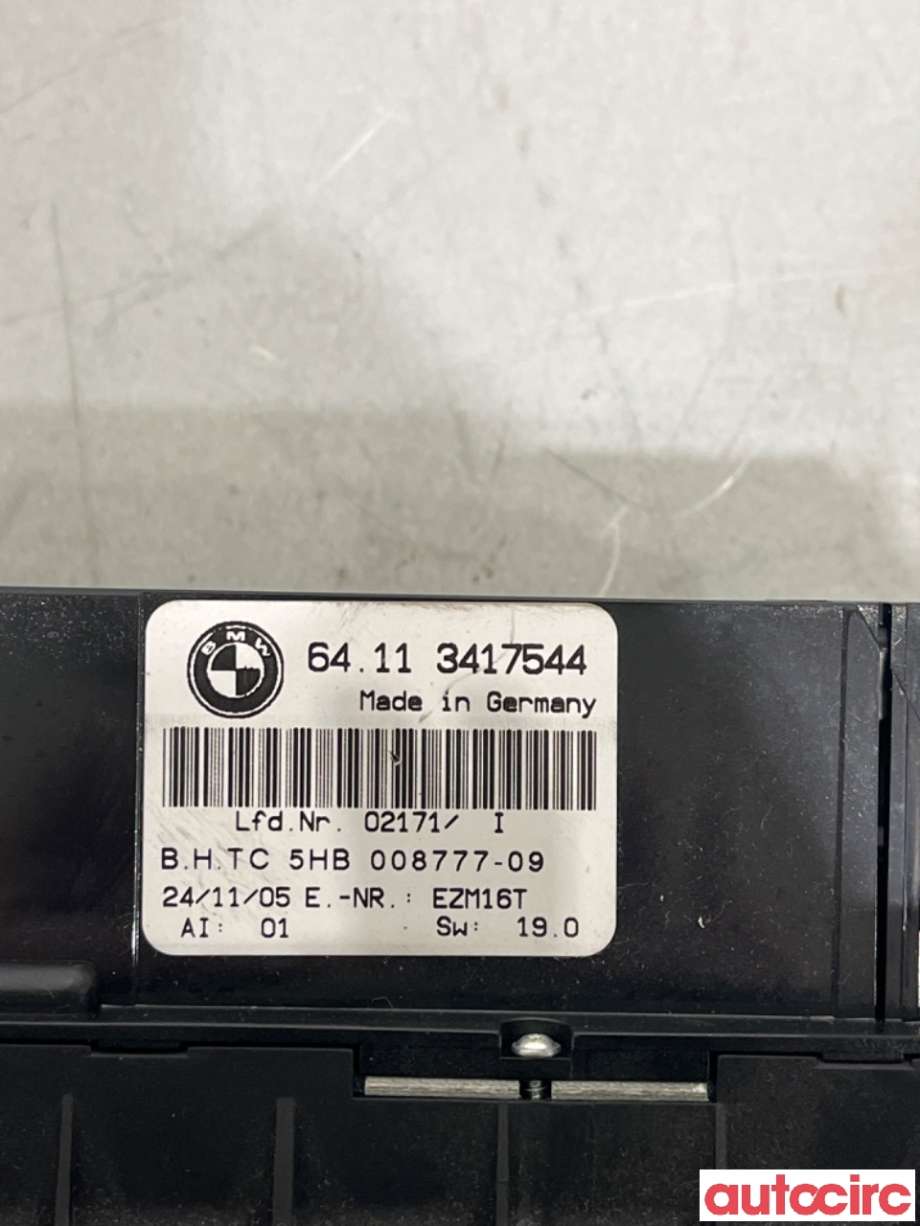 Varmeapparat betjening til BMW X3 2003-2006 (Fase 1) (E83) (E83) (BMW|64113443981||64113417544)