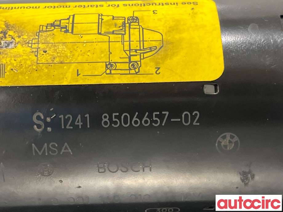 Starter diesel til BMW 5-Serie 2010-2017 (F10/F11) (F10/F11) (BMW|12418570238|0001148010|12418506657)