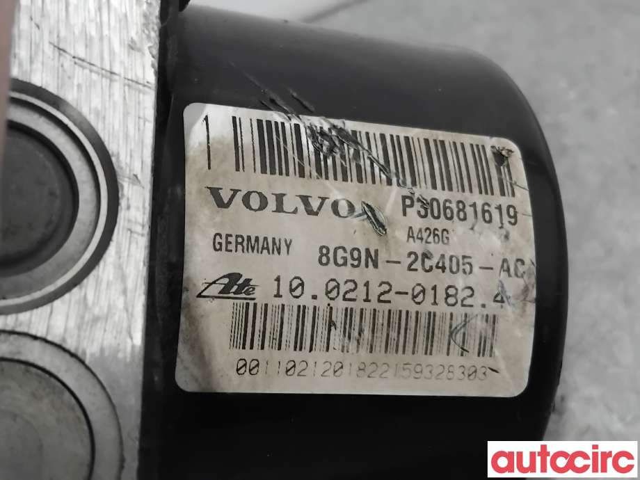 ABS sentral til Volvo V70 2007-2013 (Type III, Fase 1)  (VOLVO|31329140|100212-01824|30681619)