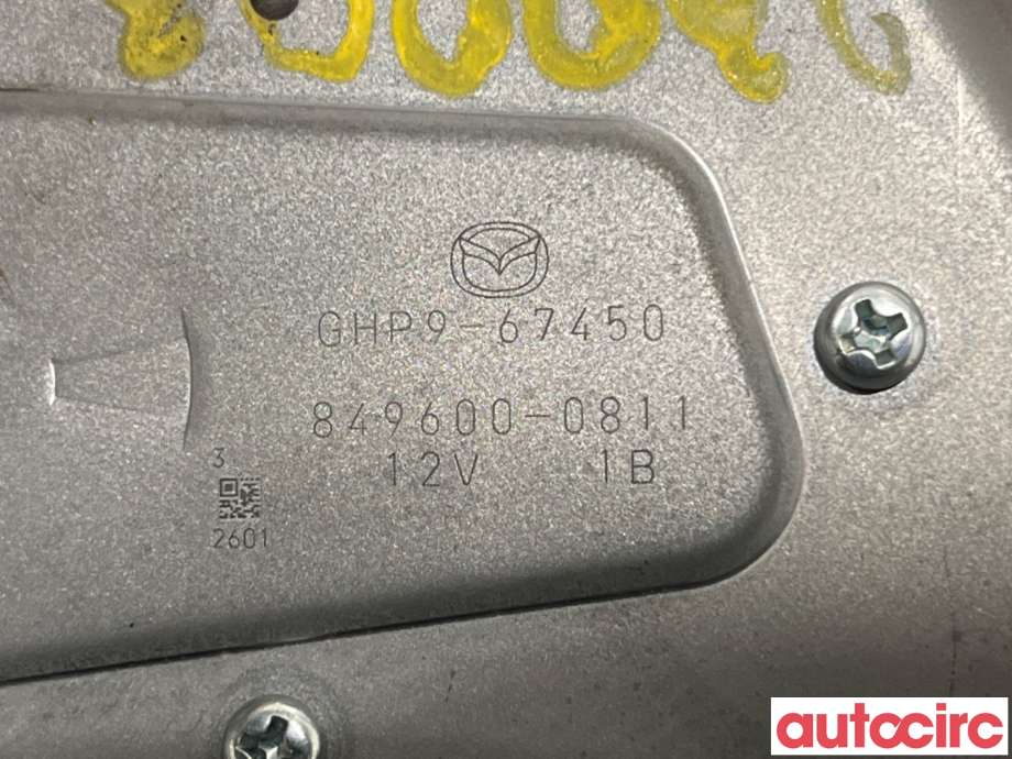 Viskermotor bakrute til Mazda 6 2018-->> (Type III, Fase 3)  (MAZDA|GHP9-67-450|849600-0811|GHP9-67450)