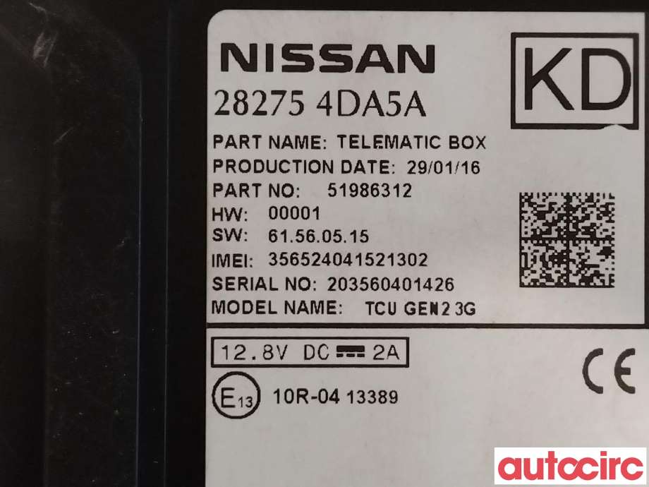 Styreenhet diverse til Nissan Leaf 2011-2017 (Type I)  (NISSAN|282754DA5A)