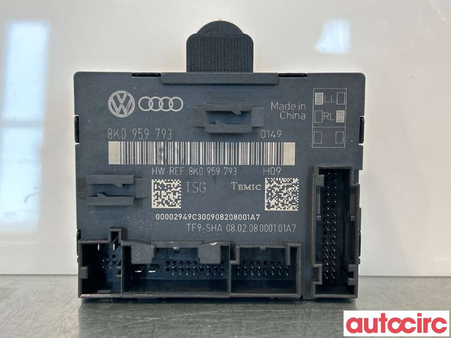 Styreenhet dør venstre foran til Audi A5 2007-2016 (Type I) (AUDI|8K0959793)