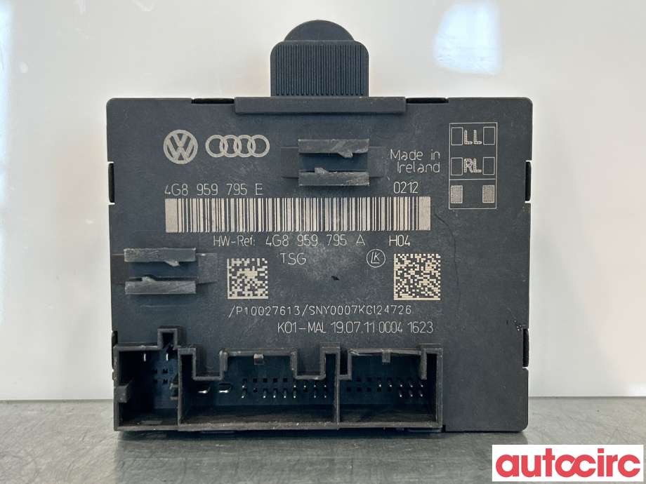 Styreenhet dør venstre foran til Audi A6 2011-2014 (Type IV, Fase 1) (C7) (C7) (AUDI|4G8959795D|4G8959795A)