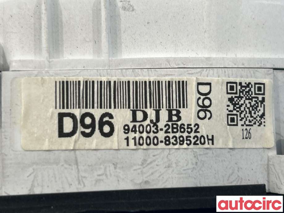 Instrumentpanel til Hyundai Santa Fe 2006-2009 (Type II, Fase 1)  (HYUNDAI|940032B652|11000-839520H|94003-2B652)