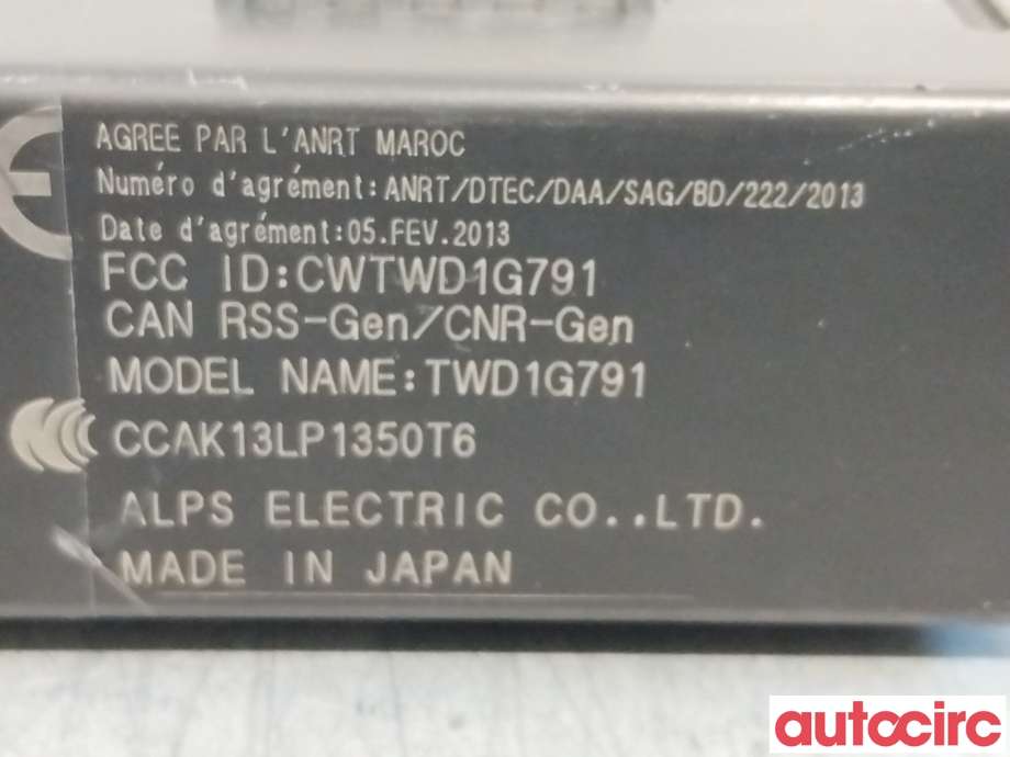 Styreenhet diverse til Nissan Leaf 2018-->> (Type II)  (NISSAN|407404NF0A|TWD1G791|)