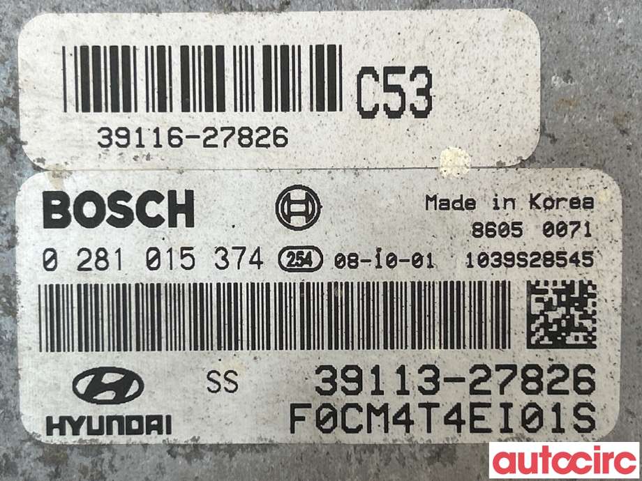 Styreenhet motor til Hyundai Santa Fe 2006-2009 (Type II, Fase 1)  (HYUNDAI|3911327826)