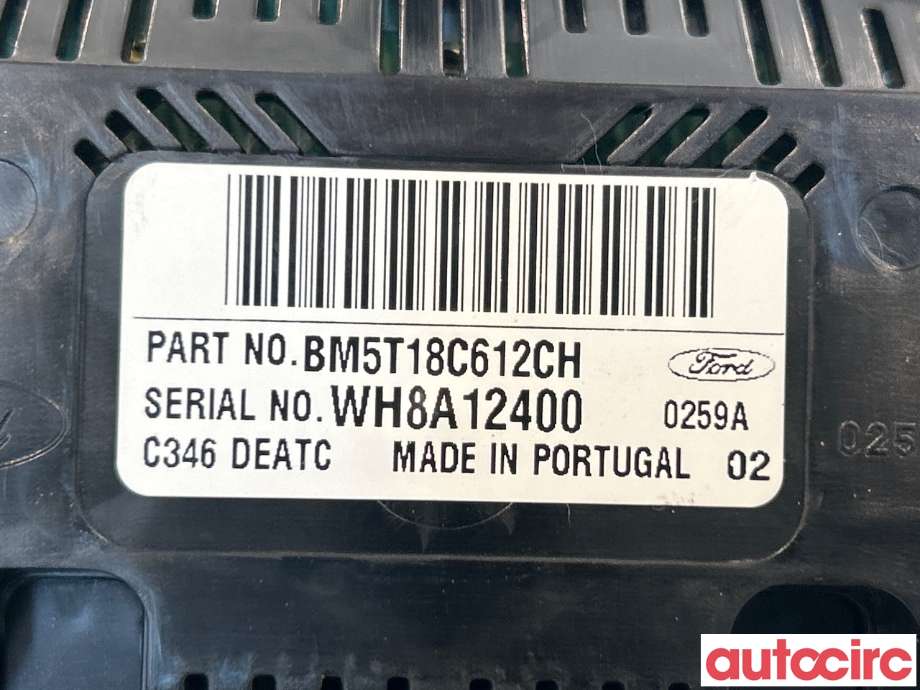 Varmeapparat betjening til Ford Focus 2011-2014 (Type III, Fase 1)  (FORD|BM5T-18C612-CH|1866942)