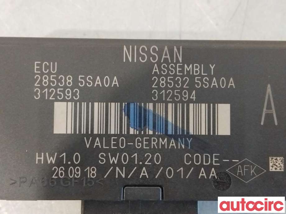 Styreenhet diverse til Nissan Leaf 2018-->> (Type II)  (NISSAN|285325SA0A)