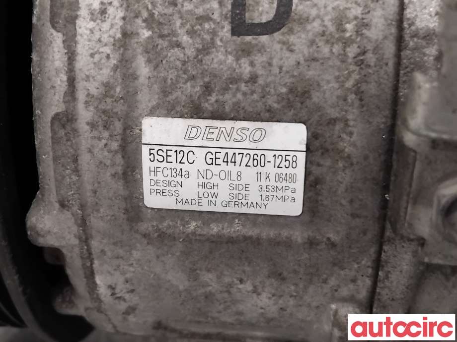 Aircondition kompressor til Toyota Avensis 2009-2015 (Type III, Fase 1)  (TOYOTA|8831002400|447260-1258|)