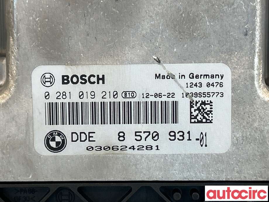 Styreenhet motor til BMW 3-Serie 2012-2018 (F30/F31/F34) (F30/F31/F34) (BMW|12145A48DA9|0281019210|8570931)