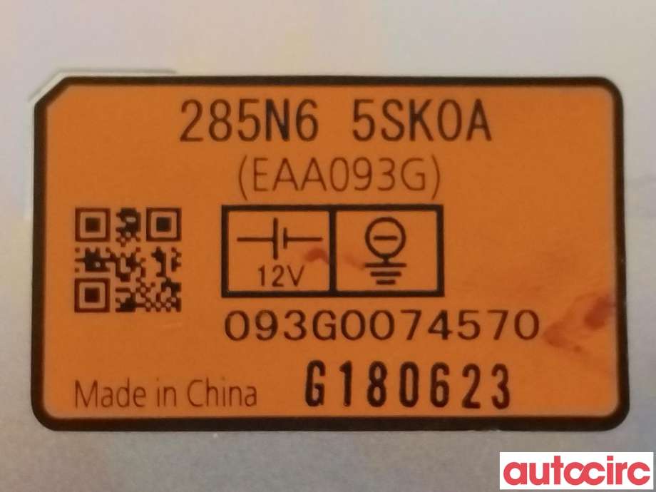 Bilstereo diverse til Nissan Leaf 2018-->> (Type II)  (NISSAN|285N65SK0A)