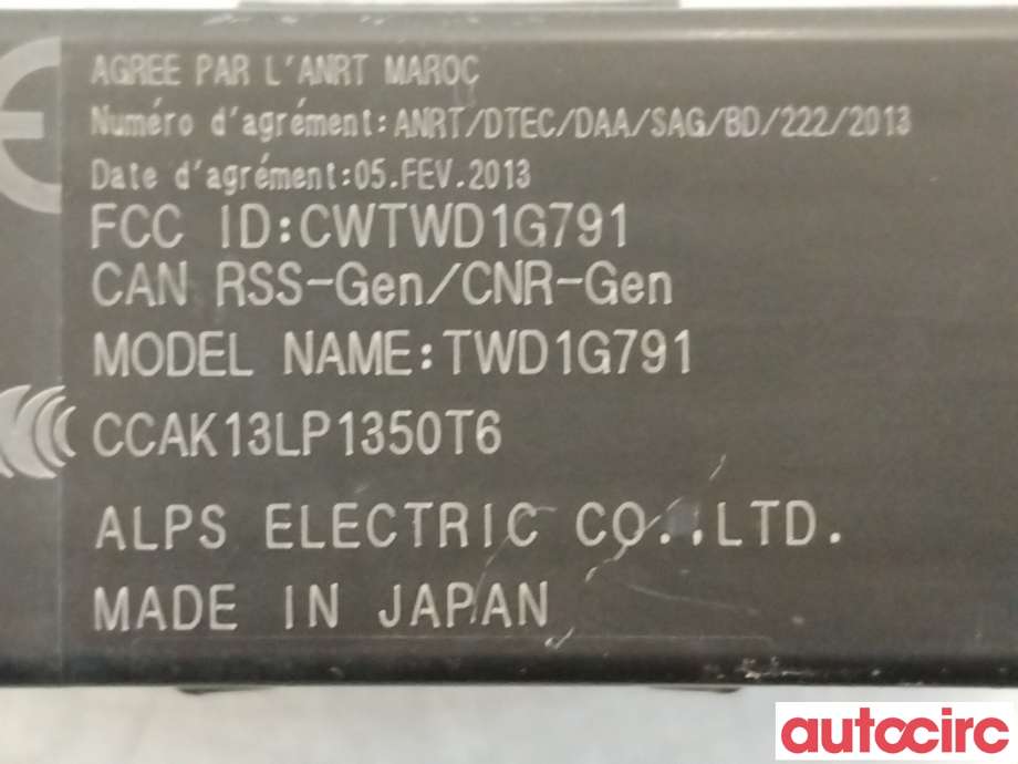 Styreenhet diverse til Nissan Leaf 2018-->> (Type II)  (NISSAN|407404NF0A|TWD1G791|)