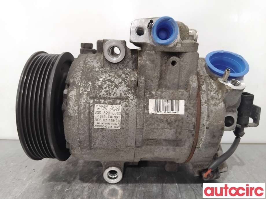 Aircondition kompressor til Škoda Fabia 2007-2010 (Type II, Fase 1)  (SKODA|6Q0820808FX|447190-8895|6Q0820808D)
