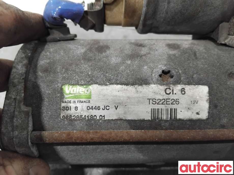 Starter diesel til Peugeot 308 2007-2011 (Type I, Fase 1)  (PEUGEOT|5802CE|TS22E26|9662854180)
