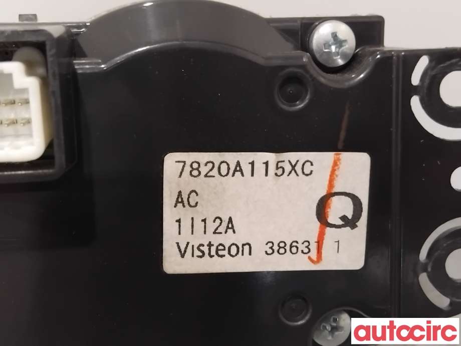 Varmeapparat betjening til Mitsubishi Outlander 2010-2012 (Type II, Fase 2)  (MITSUBISHI|7820A115XC|)