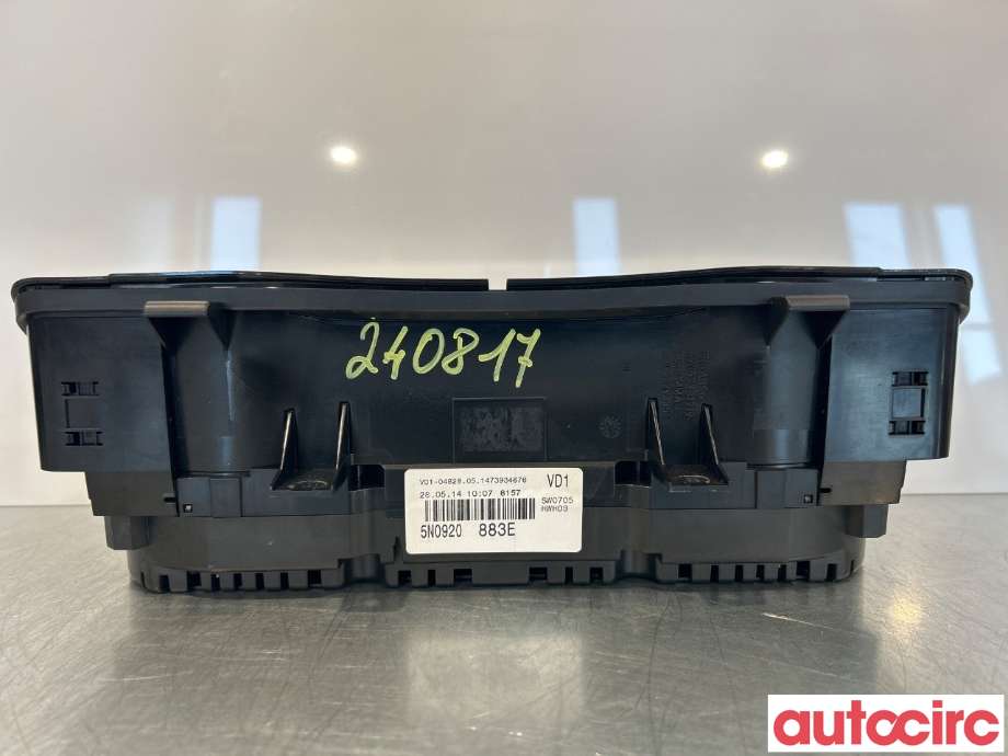 Instrumentpanel til VW Tiguan 2011-2016 (Type I, Fase 2)  (VOLKSWAGEN|5N0920883E)