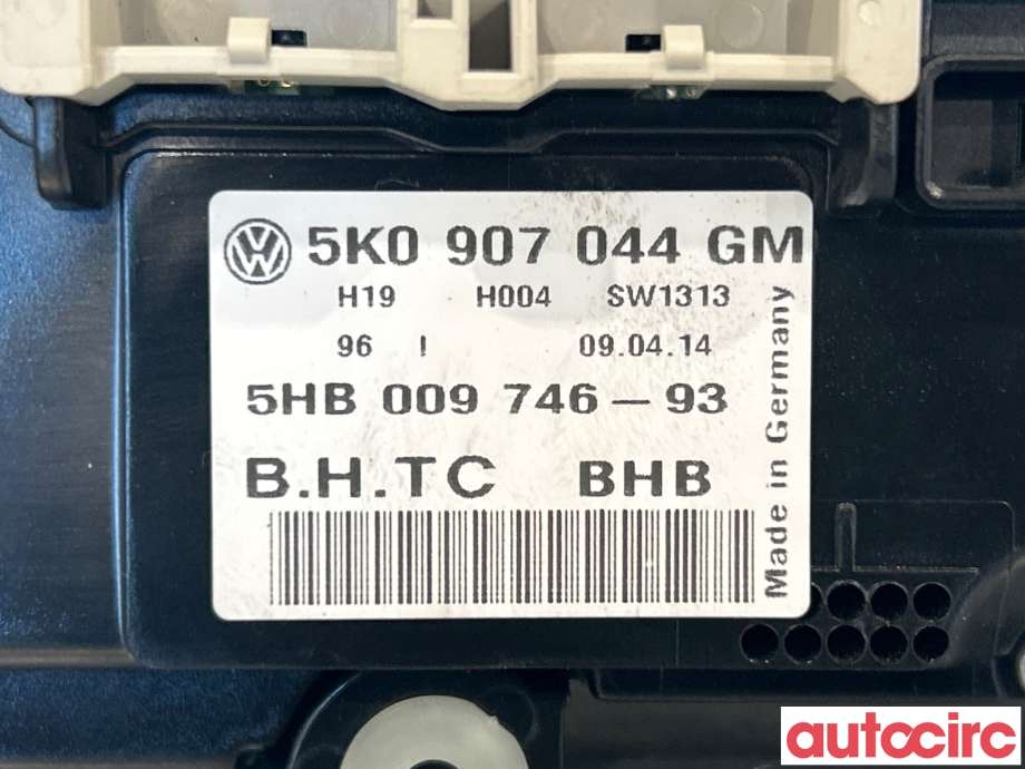 Varmeapparat betjening til VW Tiguan 2011-2016 (Type I, Fase 2)  (VOLKSWAGEN|5K0907044HD|5K0907044GM)