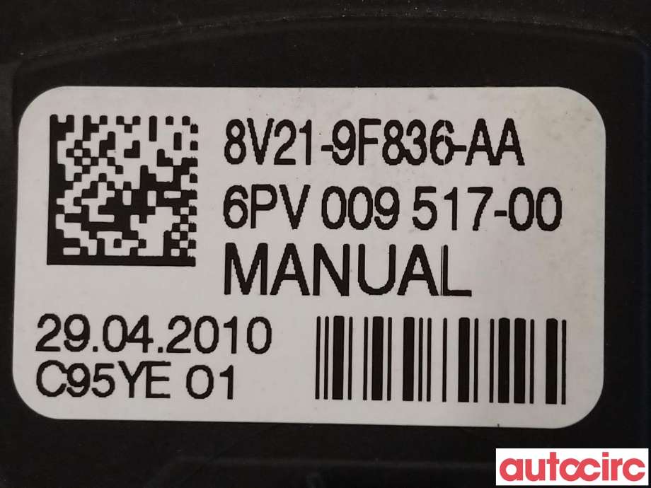 Pedal gass til Ford Fiesta 2008-2012 (Type VI, Fase 1)  (FORD|2120072||8V21-9F836-AA)