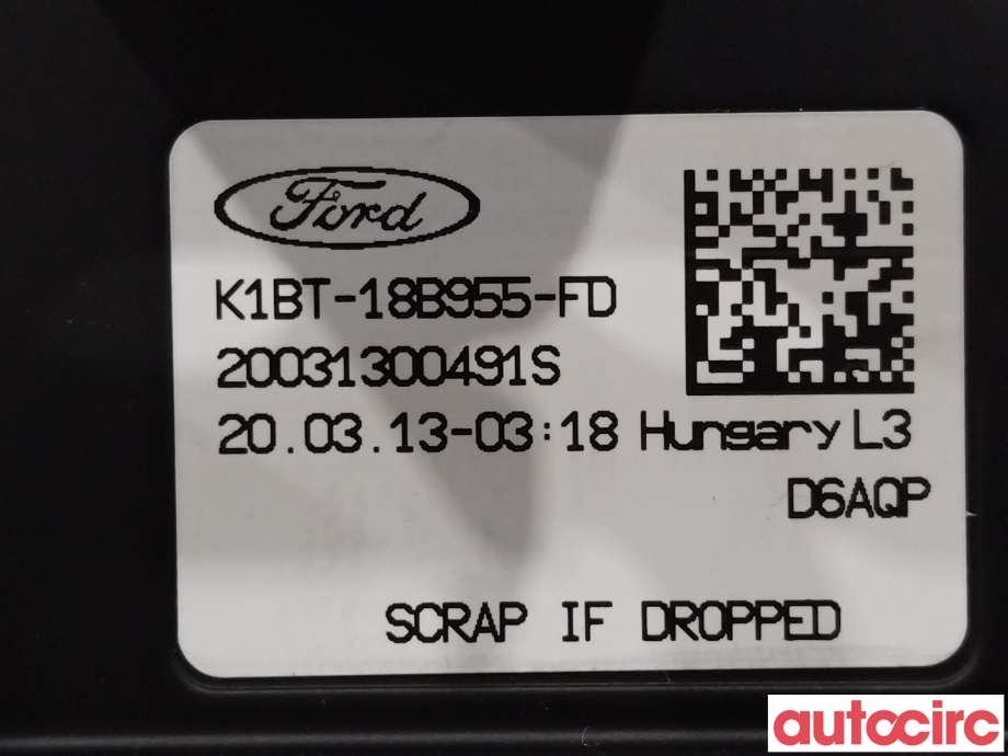 Instrument kjørecomputer til Ford Transit Courier 2018-2023 (Type I, Fase 2)  (FORD|2659234||K1BT-18B955-FD)