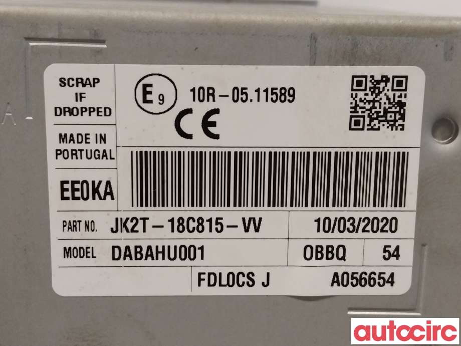 Bilstereo til Ford Transit Courier 2018-2023 (Type I, Fase 2)  (FORD|2406775|JK2T-18C815-VV)