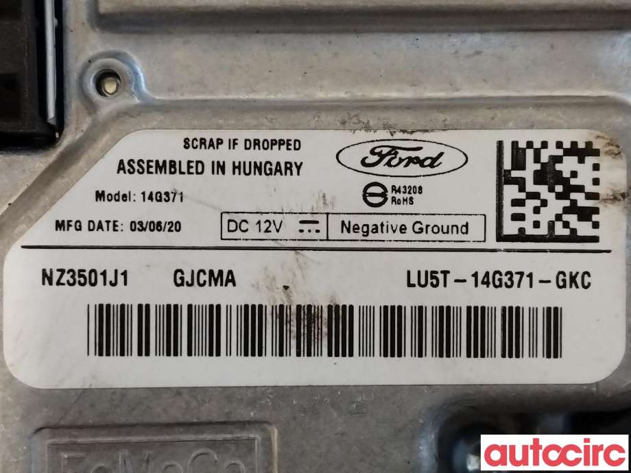Styreenhet diverse til Ford Transit Courier 2018-2023 (Type I, Fase 2)  (FORD|2757961|LU5T-14G371-GKC)