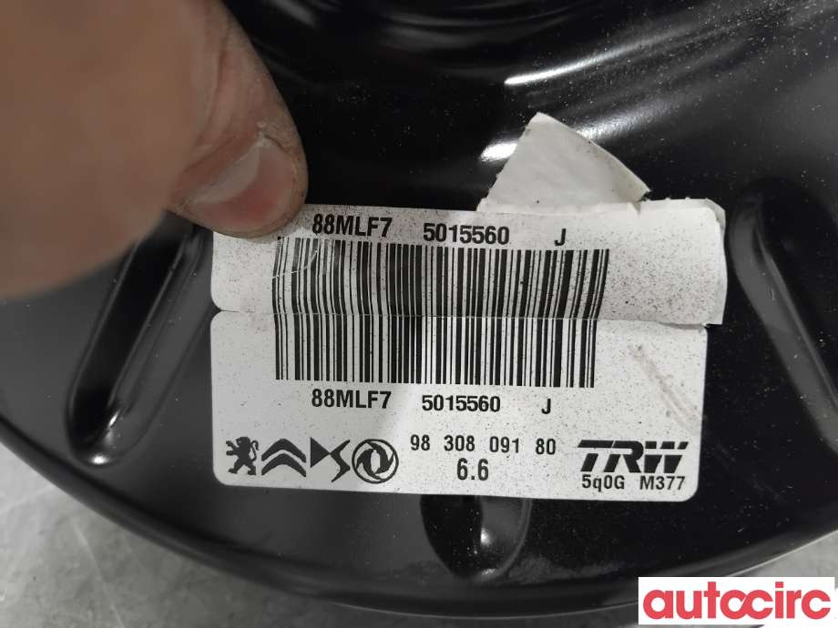 Bremsekraft-forsterker til Peugeot 2008 2019-->> (Type II)  (PEUGEOT|1670090980||9830809180)