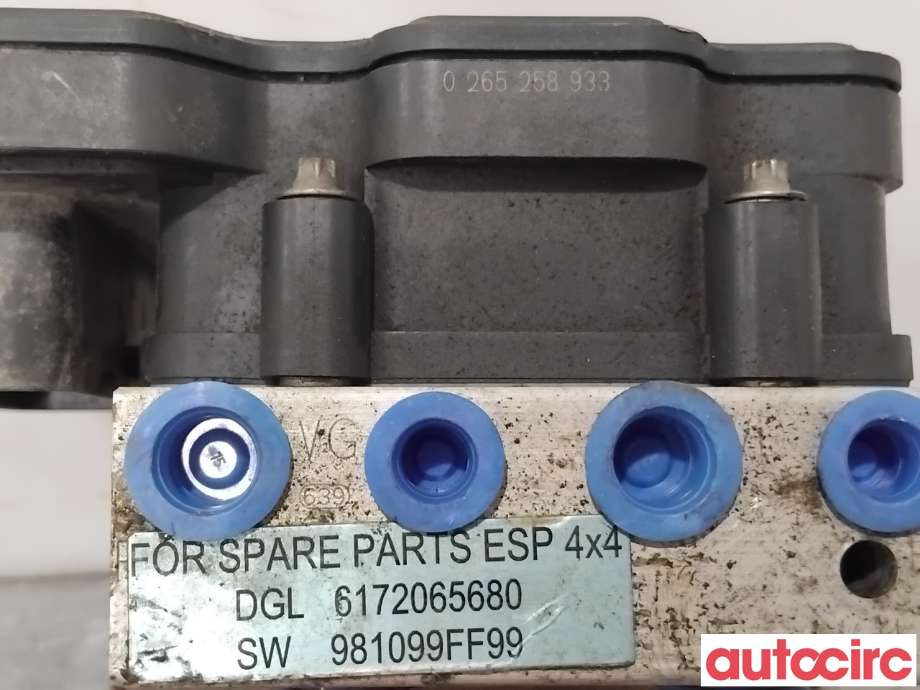 ABS sentral til Citroën Jumpy 2016-->> (Type III) (CITROEN|NO NR|0265258933|6172065680)