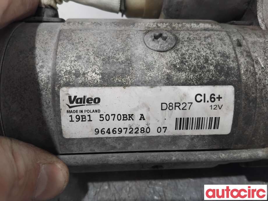 Starter diesel til Citroën Jumpy 2016-->> (Type III)  (CITROEN|5802EF|D8R27|9646972280)