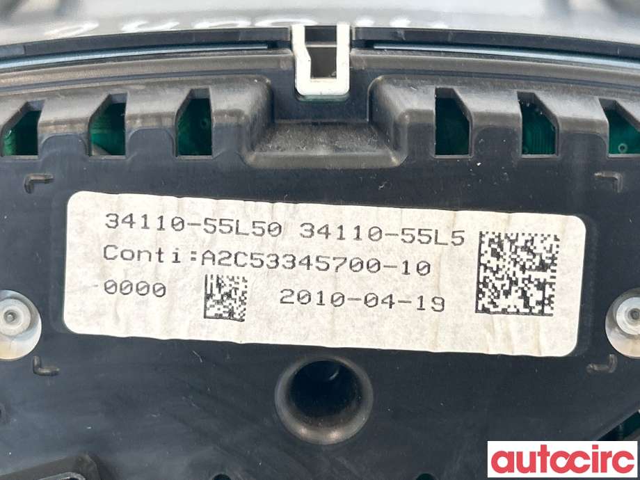 Instrumentpanel til Suzuki SX4 2009-2013 (Type I, Fase 2)  (SUZUKI|3410055LN0|34110-55L50)
