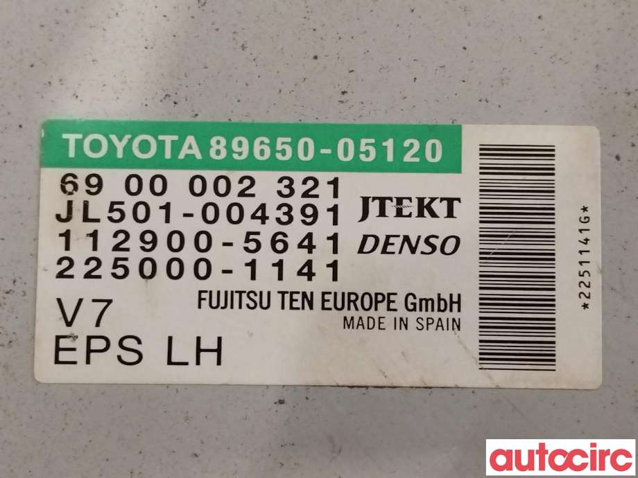 Styreenhet servo til Toyota Avensis 2009-2015 (Type III, Fase 1) (TOYOTA|8965005120|6900002321|89650-05120)