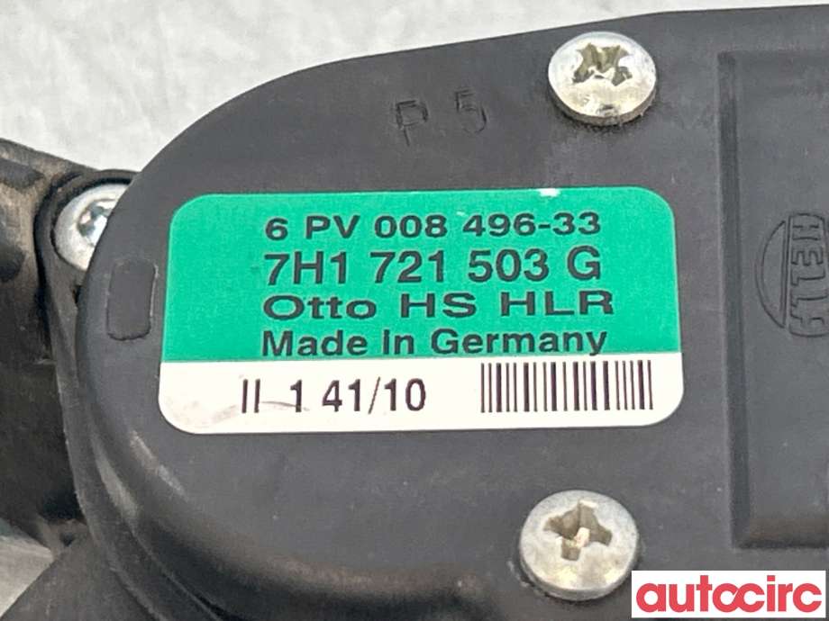 Pedal gass til VW Transporter / Caravelle 2009-2015 (Fase 2) (T5) (T5) (VOLKSWAGEN|7LA721503A|7H1721503G)