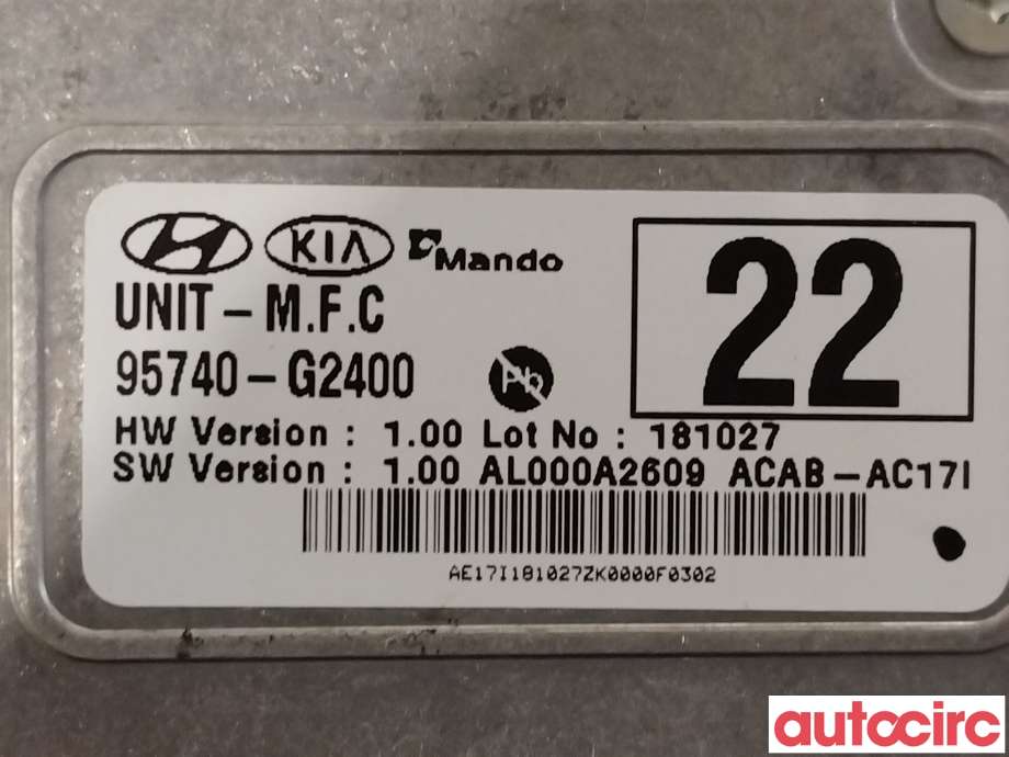 Kamera til Hyundai Ioniq Electric 2019-->> (Fase 2)  (HYUNDAI|95740G2400||95740-G2400)