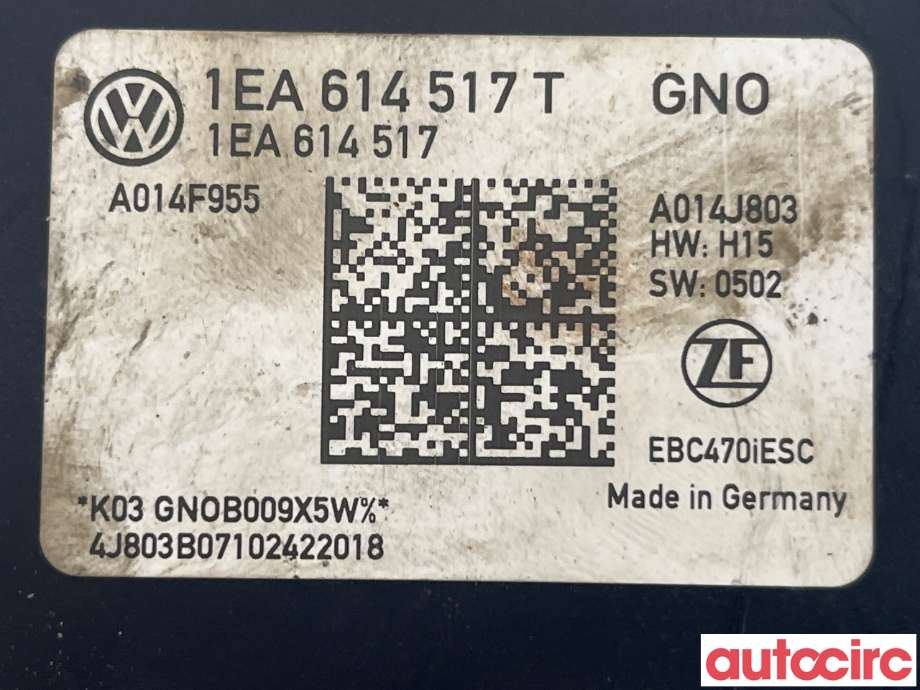 ABS sentral til Škoda Enyaq 2021-->>  (SKODA|1EA614517AN|1EA614517T)