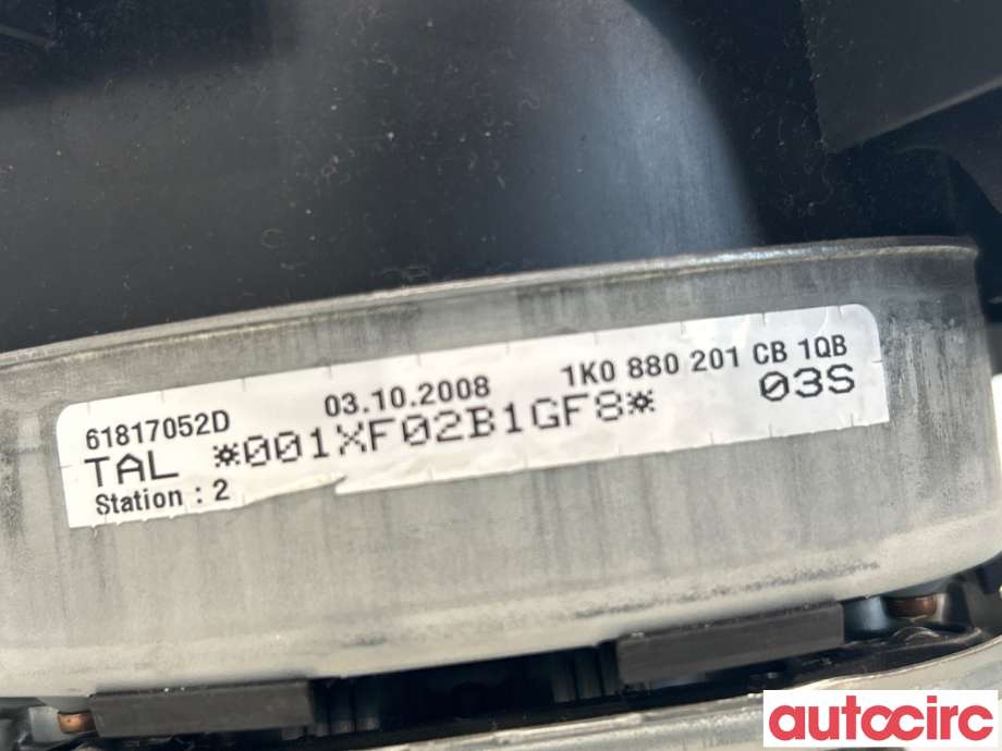Airbag rattpute til VW Tiguan 2007-2011 (Type I, Fase 1) (VOLKSWAGEN|1K0880201CB)