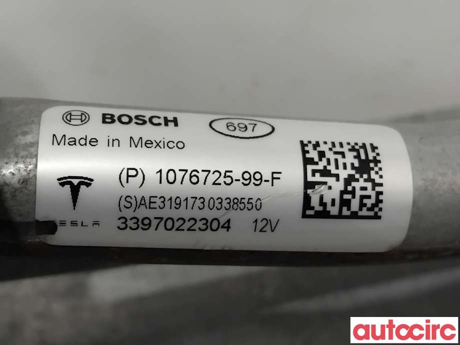 Viskermotor frontrute til Tesla Model 3 2018-2023 (Fase 1)  (TESLA|1076725-00-F|1397225016)