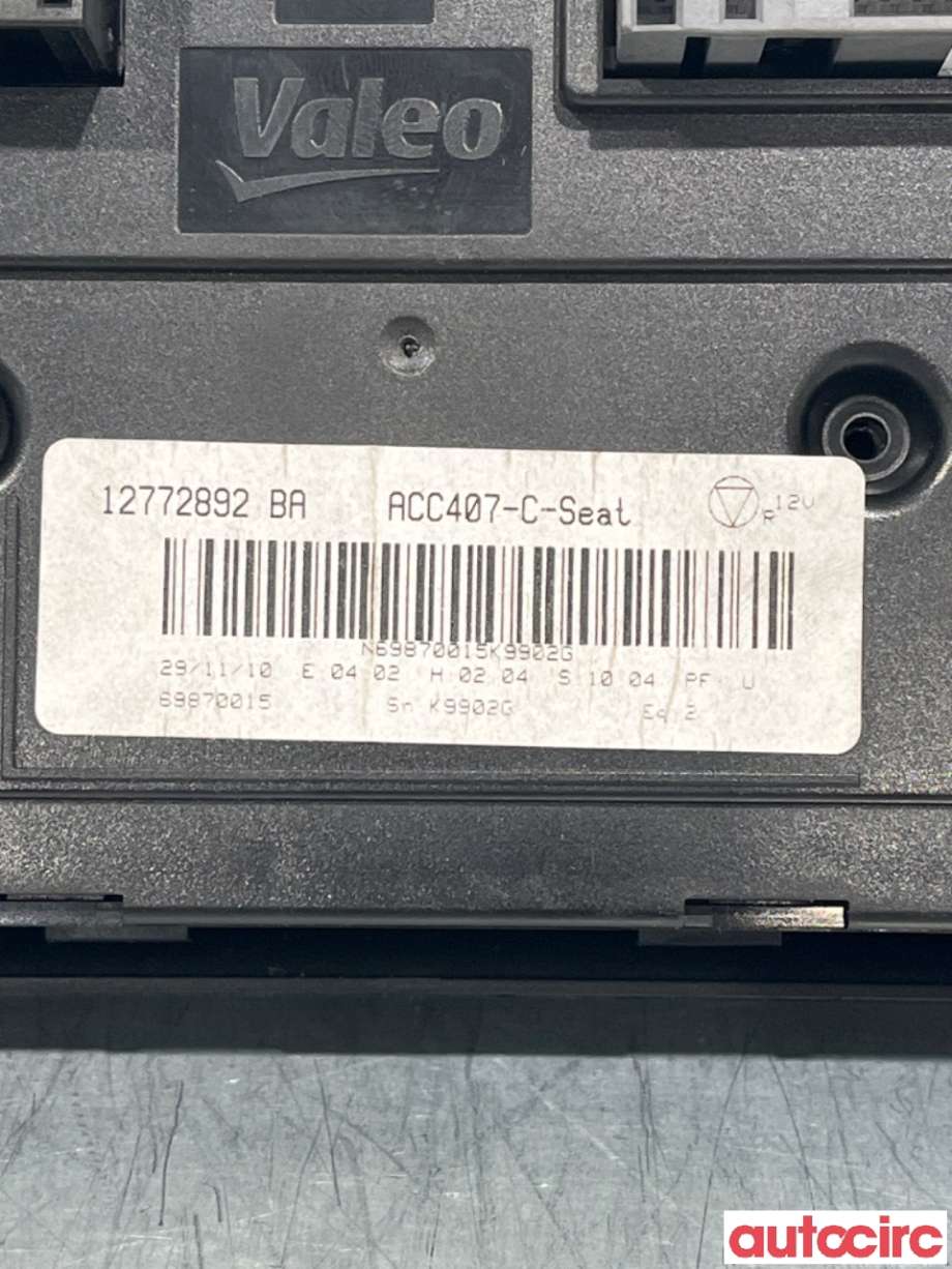 Varmeapparat betjening til Saab 9-3 2008-2011 (Type II, Fase 2) (SAAB|12772892BA|)