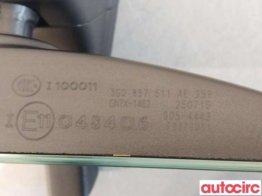 Speil innvendig til VW e-Golf 2014-2017 (Fase 1)  (VOLKSWAGEN|3G0857511AE|905-4443)