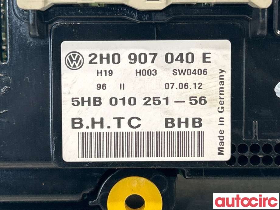 Varmeapparat betjening til VW Amarok 2010-2016 (Type I, Fase 1)  (VOLKSWAGEN|2H0907040E)